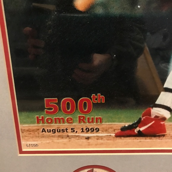 Mark McGwire signed autographed picture 500 h r - Picture 3 of 3